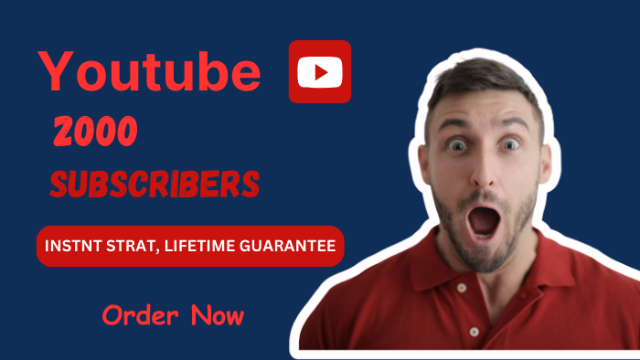 147268I will Provide 2k Youtube subscribers Instantly
